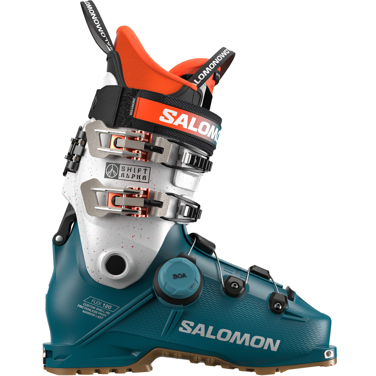 Salomon Shift Alpha BOA 120 dragonfly silver met. orange tiger